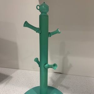 Aqua Fiestaware Mug Tree Vintage
